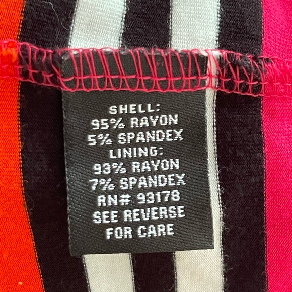 Premise Pink Orange Striped Dress - Picture 7 of 8